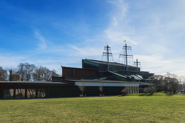 Die Silhouette des Vasamuseums im Frühling — Stockfoto