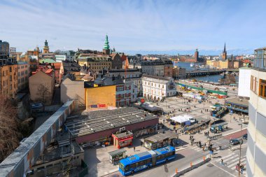havadan görünümden katarinahissen Stokholm