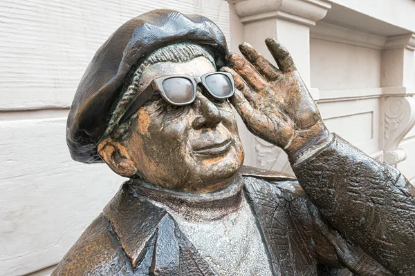 Detail of the statue of Evert Taube in Stockholm — Stock Photo, Image