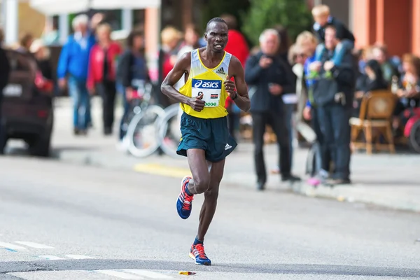 Patrick Korir from Kenya later came in as number seven in ASICS — Stock Photo, Image