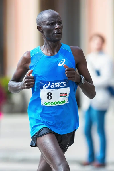 Wilfried Kigen from Kenya later came in as number four — Stock Photo, Image