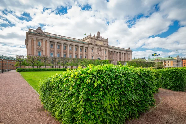 El edificio del parlamento sueco o Riksdagshuset — Foto de Stock