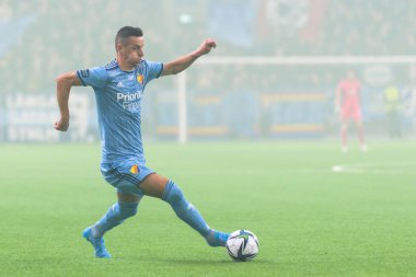 STOCKHOLM, SWEDEN - 12 Şubat 2022: Stockholm 'deki Tele2 Arena' da Djurgarden IF (DIF) ile Lillestrom SK arasında oynanan dostane futbol maçı. Nihai sonuç 1-0