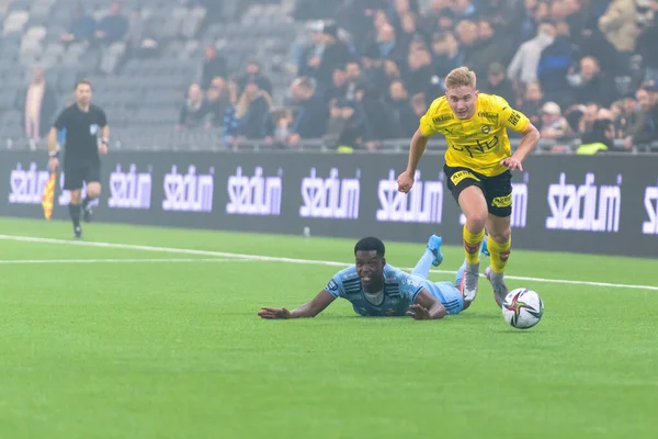 Stockholm Schweden Feb 2022 Freundliches Fußballspiel Zwischen Djurgardens Dif Gegen — Stockfoto