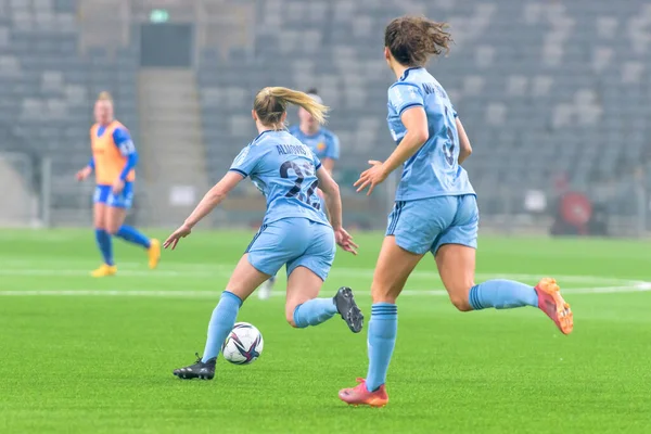 Stockholm Sweden Feb 2022 Friendly Women Soccer Game Djurgardens Dif — Stock Photo, Image