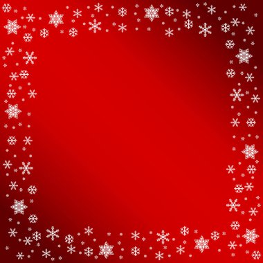 Kar tanesi süslemesi, noel tasarımı kutlama süsü, kar duvarı arkaplanı, don vektör illüstrasyonu .