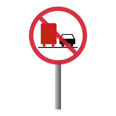 Uyarı yolu, ulaşım yasağı simgesi, araç yasaklı bilgi vektörü illüstrasyonu yok .