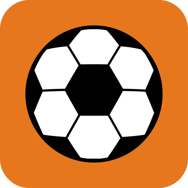 Футбол Футбольний Символ Одна Ціль Ізольований Дизайн Векторні Ілюстрації Єкт — стоковий вектор
