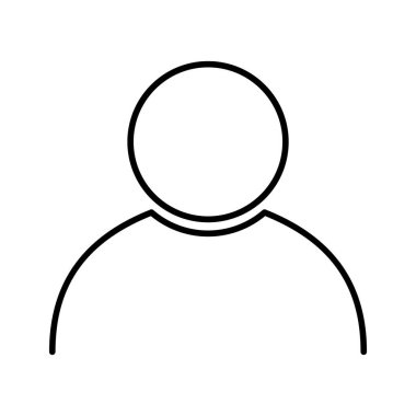 Kullanıcı avatar simgesi, sosyal kişi simgesi, iş vektör illüstrasyonu, web üyesi izole arkaplan .