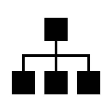 Örgüt simgesi, takım çalışması grubu, insanlar birlikte çalışıyor, ortaklık sembolü, vektör illüstrasyonu web sayfası için izole edilmiş .