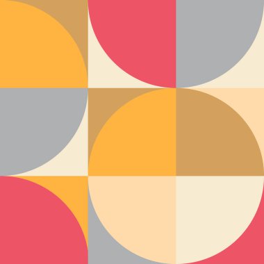 Soyut vektör geometrik tasarımı. Başlık başlığı Bauhaus Baskground vektör illüstrasyonu için minimal broşür şürü .