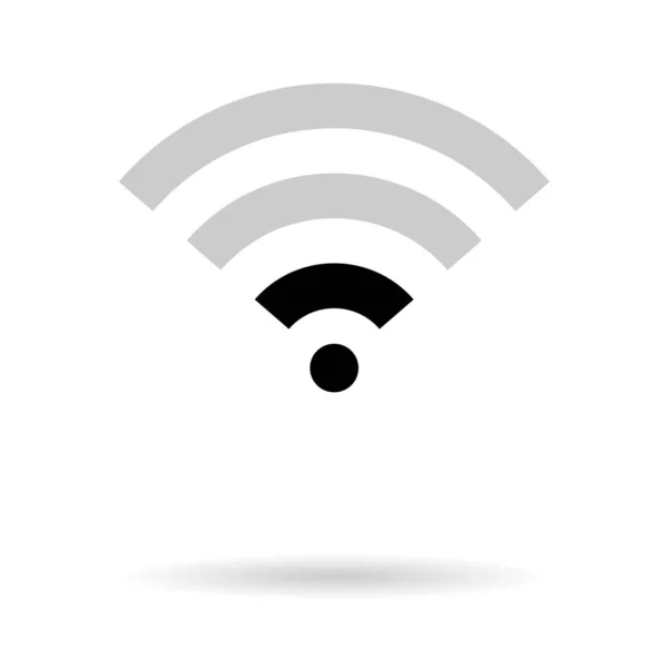 Internet Symbol Wifi Free Signal Vektor Illustration Wireless Mobile Icon — Stockvektor