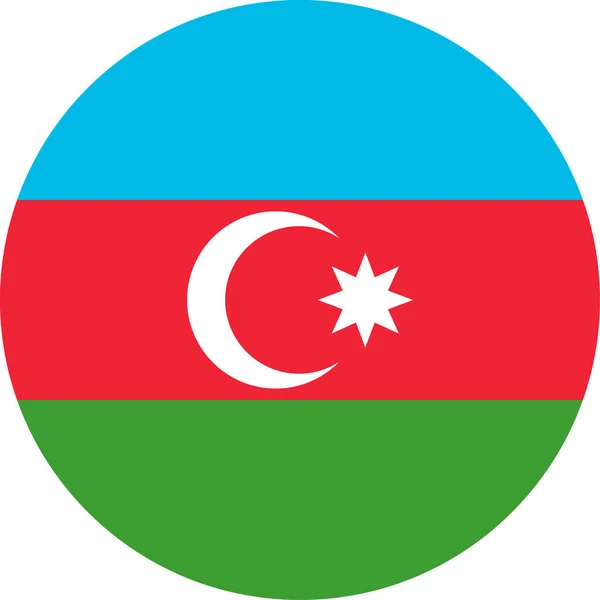 Bandera Azerbaiyán Ilustración Del Vector Símbolo Nación Fondo Diseño Color — Vector de stock