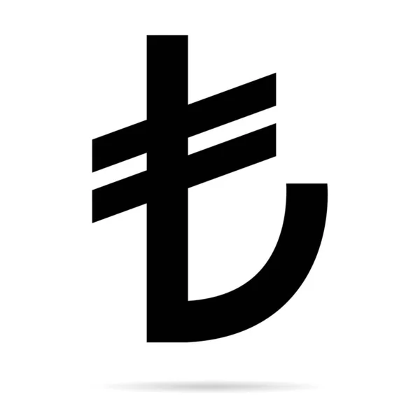 Türkische Lira Geld Symbol Finanzgeschäft Zeichen Cash Economy Symbol Isoliert — Stockvektor