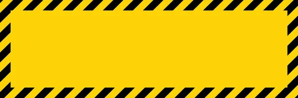 Schwarz Gelbe Diagonale Gestreift Warnhinweis Für Leere Vektorabbildung Gefahrenhinweis Klebeband — Stockvektor