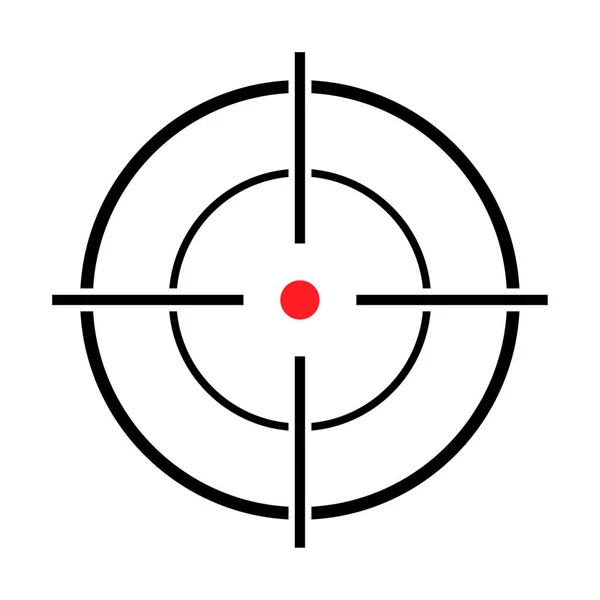 Látófegyver Vektor Ikon Modern Cél Illusztráció Kereszt Szimbólum Web Design — Stock Vector