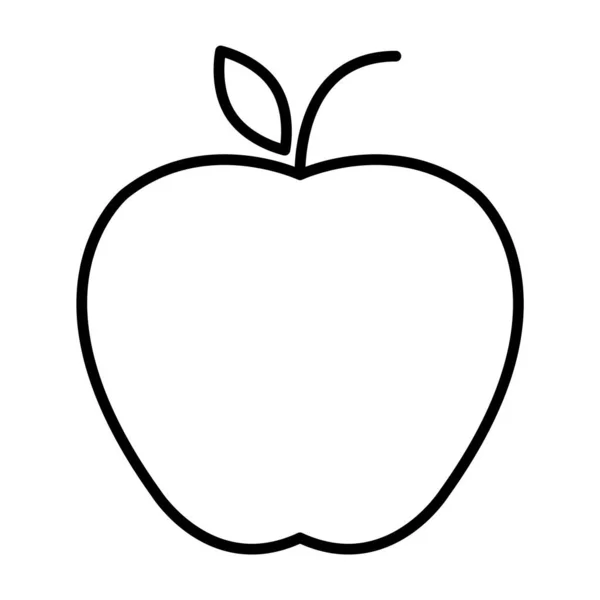 Apple Symbol Gesundes Rohkost Symbol Süße Früchte Vektorillustration Öko Diät — Stockvektor