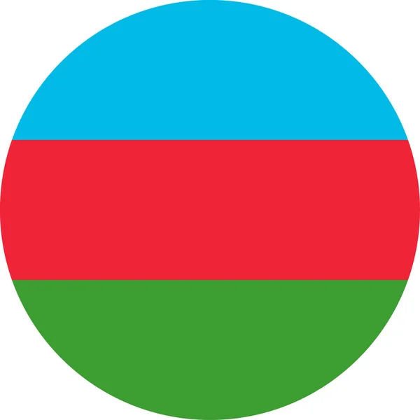 Азербайджанський Прапор Зображення Вектора Національних Символів Дизайн Кольору Оригінальна Концепція — стоковий вектор