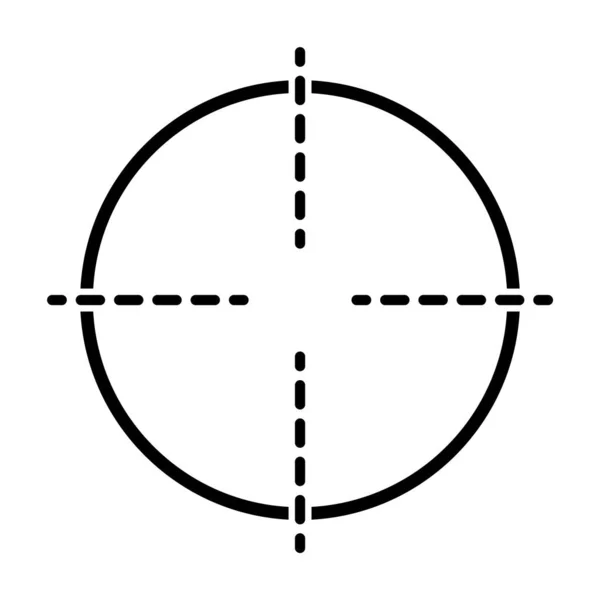 Ikona Vektoru Zaměřovače Moderní Cílová Ilustrace Křížového Symbolu Pro Webový — Stockový vektor