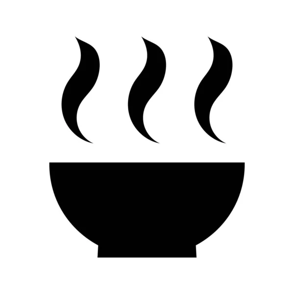 Ikona Miski Znak Żywności Odizolowany Tle Ilustracja Wektor Projekt Symbolu — Wektor stockowy