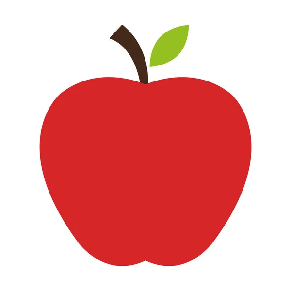 Icône Pomme Symbole Brut Sain Fruit Doux Aux Pieds Illustration — Image vectorielle