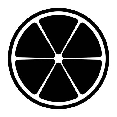 Citrus taze ikonu, yiyecek meyve suyu organik sembolü, sağlıklı doğa tasarım vektörü çizimi .