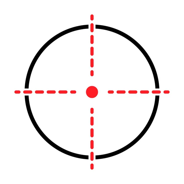 Görüş Açısı Vektör Simgesi Web Tasarımı Için Crosshair Sembolünün Modern — Stok Vektör