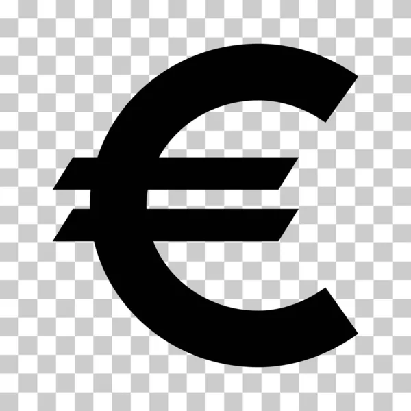 Euro Symbol Pieniądza Ikona Gotówki Biznesowej Zapisać Znak Banku Walutowego — Wektor stockowy