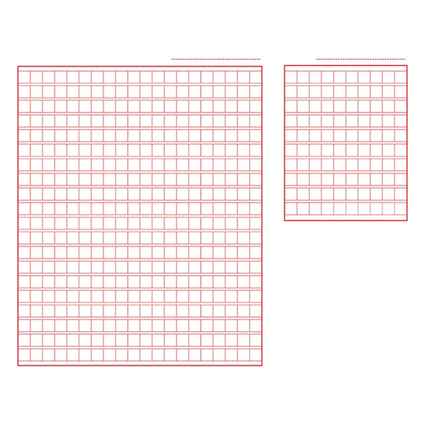 正方形の原稿アイコン紙ファイルのセット 白の背景ベクトルのイラストに隔離された創造的なクローズアップ — ストックベクタ