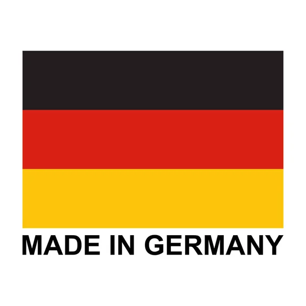 Tillverkad Tyskland Tätning Produktetikett Etikett Skylt Dekal Kvalitet Stämpel Vektor — Stock vektor