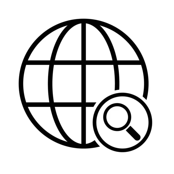 Www World Wide Web Site Symbol Internet Map Icon Website — 图库矢量图片