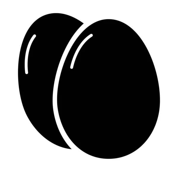 Яйцо Икона Оболочка Пасхальный Символ Здоровая Пища Природы Векторная Иллюстрация — стоковый вектор