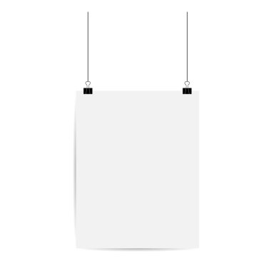 Poster yapılandırma kağıdı, boş ataç sayfası arkaplanı, şablon sayfası çizim çerçevesi .