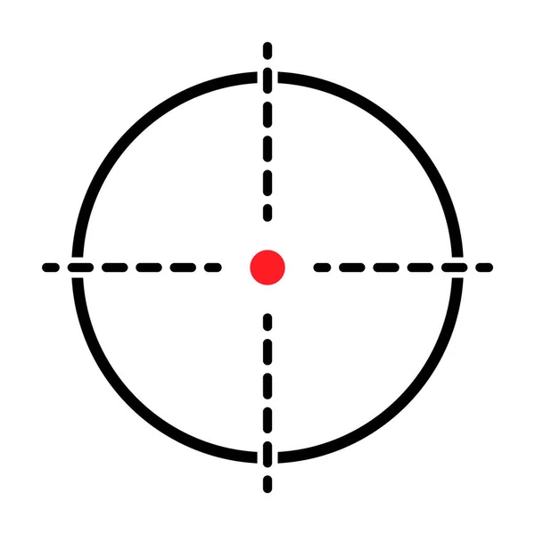 Görüş Açısı Vektör Simgesi Web Tasarımı Için Crosshair Sembolünün Modern — Stok Vektör