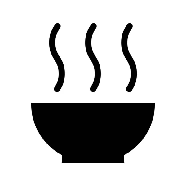 Ikona Miski Znak Żywności Odizolowany Tle Ilustracja Wektor Projekt Symbolu — Wektor stockowy