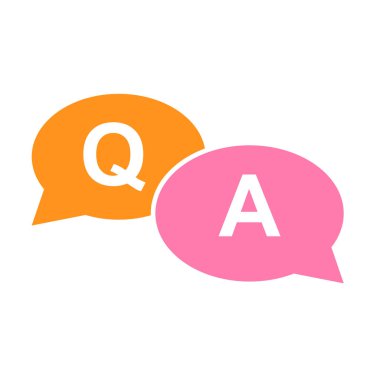 SSS, sıklıkla sorulan soru vektör simgesi. Bilgi konuşma balonu sembolü, yardım iletisi .