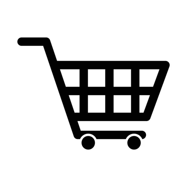 Carrito Compras Icono Venta Historia Del Mercado Vector Tienda Símbolo — Vector de stock