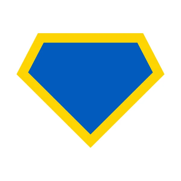Ucrania Icono Héroe Color Escudo Símbolo Vector Aislado Sobre Fondo — Vector de stock