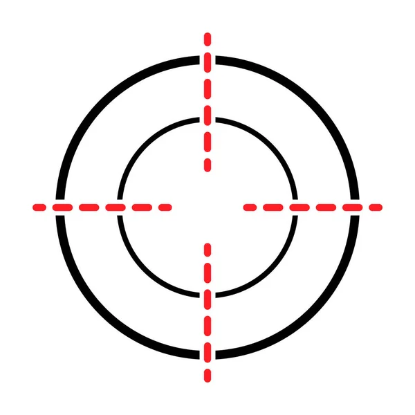 Görüş Açısı Vektör Simgesi Web Tasarımı Için Crosshair Sembolünün Modern — Stok Vektör