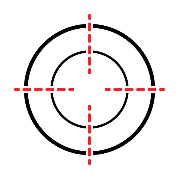 Ícone Vetorial Mira Ilustração Alvo Moderno Símbolo Mira Para Web —  Vetores de Stock