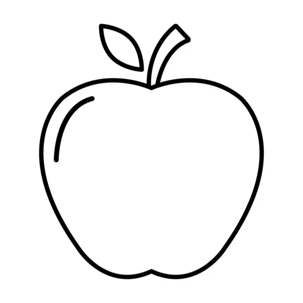 Apple Symbol Gesundes Rohkost Symbol Süße Früchte Vektorillustration Öko Diät — Stockvektor