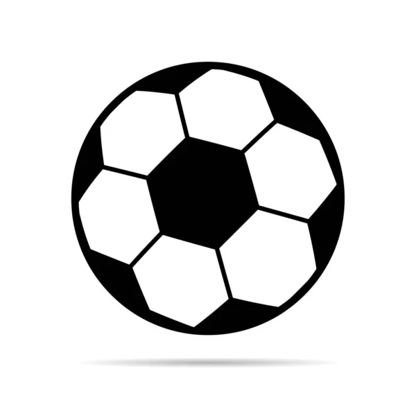 Foci Futball Labda Szimbólum Egyetlen Cél Elszigetelt Design Vektor Illusztráció — Stock Vector