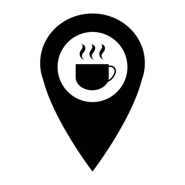 Icono Del Café Café Bebida Del Desayuno Cappuccino Ilustración Aislada — Vector de stock