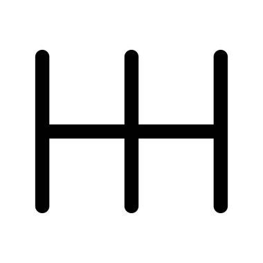 Araç manuel kaydırma simgesi, araç vites teknolojisi vektör illüstrasyon ekipmanları .