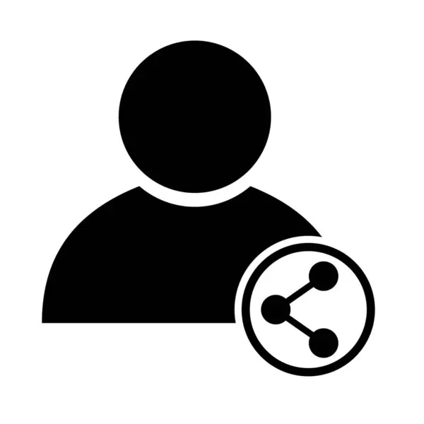 Icono Avatar Usuario Símbolo Persona Social Ilustración Vector Negocio Fondo — Vector de stock