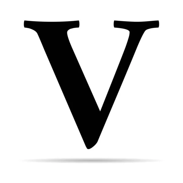 ローマ数字のアイコン 文字のタイポグラフィのスタイルのサイン 数学のアルファベットのアイコンのベクトルイラスト — ストックベクタ