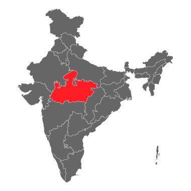 Indore In India Map ✓ Madhya Pradesh Boundary Free Vector Eps, Cdr, Ai, Svg Vector Illustration  Graphic Art