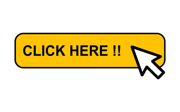 Click here web button, internet flat pointer design, press link vector illustration .