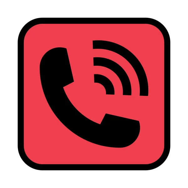 Mobiltelefon Symbol Smartphone Symbol Taste Web Chat Internet Kommunikation Vektorillustration — Stockvektor