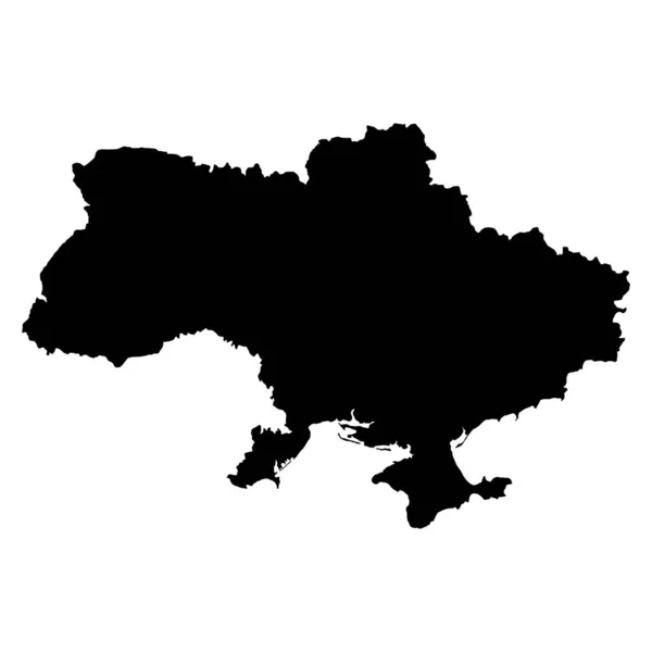 Ікона Карті України Географія Порожня Концепція Ізольована Графічна Фонова Ілюстрація — стоковий вектор